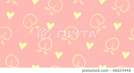 手繪桃果無縫圖案水果 手繪桃果無縫圖案水果 66824448