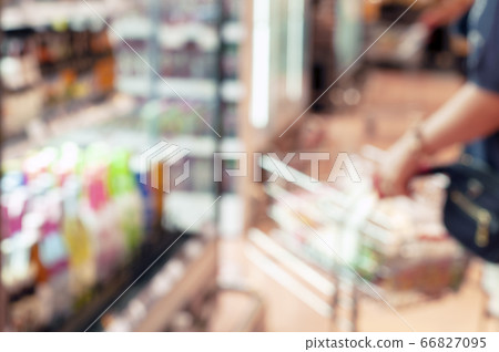 woman looking products at shopping store. 66827095