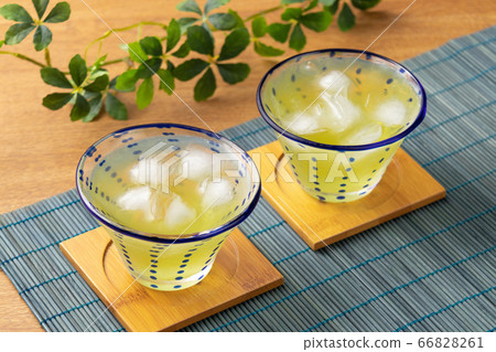 Cold green tea Image of cold tea 66828261