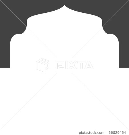 Mosque window vector icon 66829464