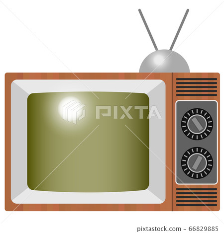 Realistic and retro TV illustration 66829885