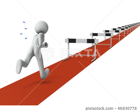 A metaphor that depicts the troubles that await. 3D rendering. A metaphor that depicts the troubles that await. 3D rendering. 66830778