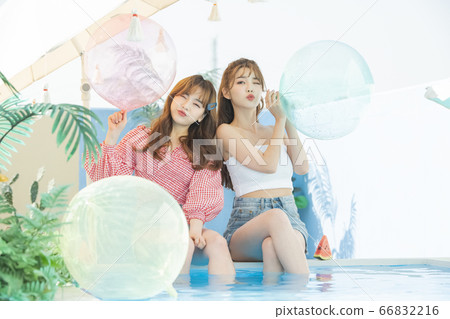 美容，度假，女人 66832216