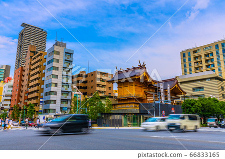 Tokyo cityscape in Japan with a view of Suitengu Tokyo cityscape in Japan with a view of Suitengu 66833165