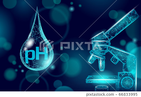 Water pH laboratory analysis chemistry science technology. School research education microscope lab data potential test. Medicine health concept vector illustration 66833995