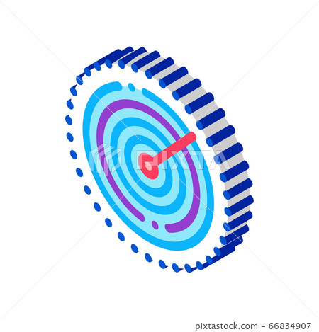 air navigation radar display isometric icon vector illustration 66834907