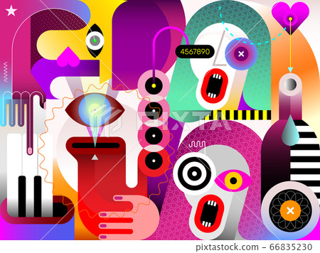 Jazz Band vector illustration 66835230