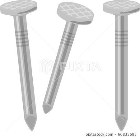 Simple round nails 66835695
