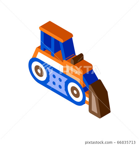 road repair bulldozer isometric icon vector illustration road repair bulldozer isometric icon vector illustration 66835713