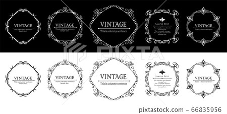 Luxury frame design template set Luxury gorgeous vintage Luxury frame design template set Luxury gorgeous vintage 66835956