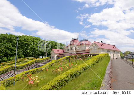 北海道先鋒村 旅遊景點 札幌 北海道 建築物 歷史 著名的地方 木結構 照片素材 圖片 圖庫