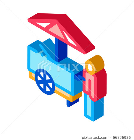 fast food cart isometric icon vector illustration fast food cart isometric icon vector illustration 66836926