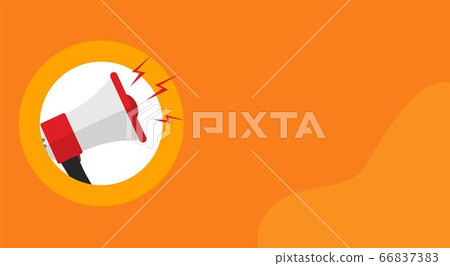 Megaphone loud speaker attention important information message banner or loudspeaker caution alert notice announcement warning concept vector flat cartoon, breaking news advertisement template Megaphone loud speaker attention important information message banner or loudspeaker caution alert notice announcement warning concept vector flat cartoon, breaking news advertisement template 66837383