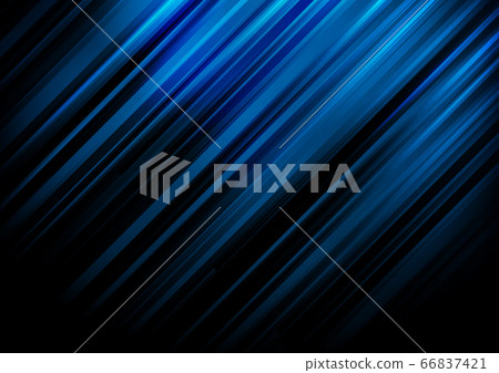Abstract blue stripe diagonal lines light on black - Stock Illustration ...