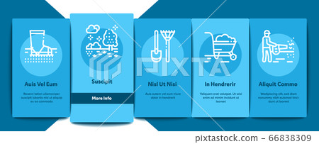 Gardener Instrument Onboarding Elements Icons Set Vector Gardener Instrument Onboarding Elements Icons Set Vector 66838309