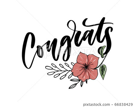 Congrats hand written lettering for Congrats hand written lettering for 66838429
