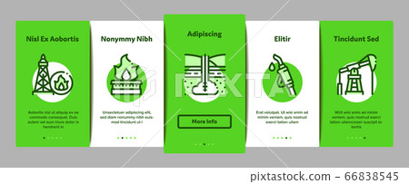 Gas Fuel Industry Onboarding Elements Icons Set Vector Gas Fuel Industry Onboarding Elements Icons Set Vector 66838545