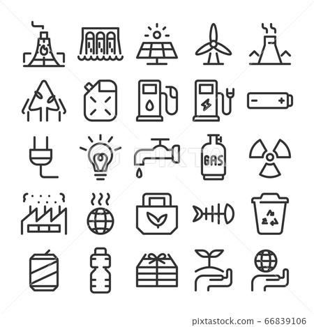 Environmental resource icon set Environmental resource icon set 66839106