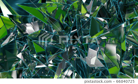 Green modern low poly background, 3D rendering - Stock Illustration ...