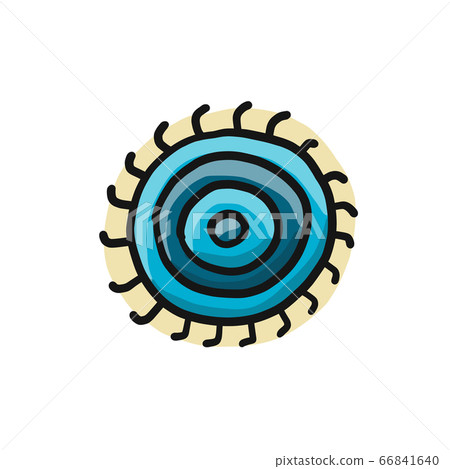 Esoteric energy spiral. Simple icon Isolated on white background Esoteric energy spiral. Simple icon Isolated on white background 66841640