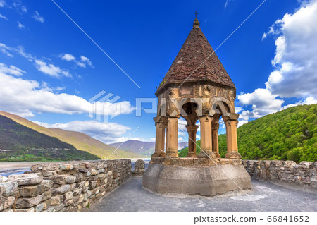 Ananuri castle complex on the Aragvi River in Georgia 66841652