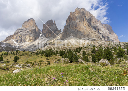 View of Sassolungo. Dolomites. Italy. 66841855