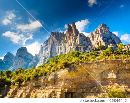 Mountain of Montserrat, Catalonia Spain. Mountain of Montserrat, Catalonia Spain. 66844442