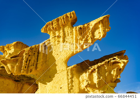 Rock formations Bolnuevo, Spain 66844451