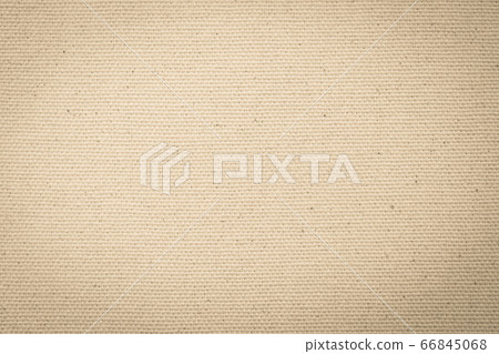 Hessian sackcloth woven texture pattern background in light yellow cream brown 66845068
