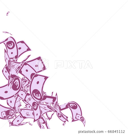 European Union Euro notes falling. Messy EUR bills European Union Euro notes falling. Messy EUR bills 66845112