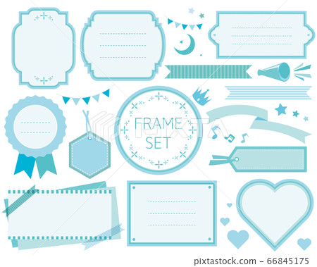 標記框框架便箋功能區演講標題國旗擴音器皇冠 插圖素材 圖庫