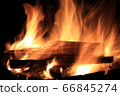 Bonfire flame　 66845274