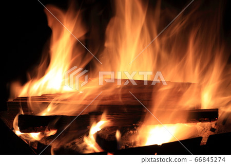 Bonfire flame　 66845274