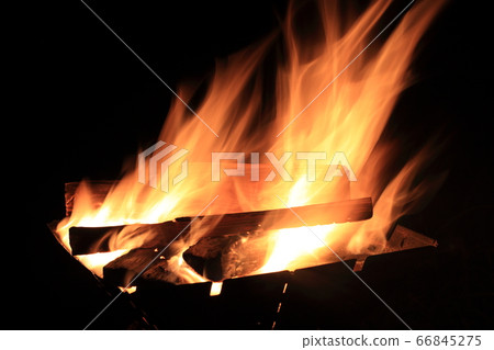 Bonfire flame　 66845275