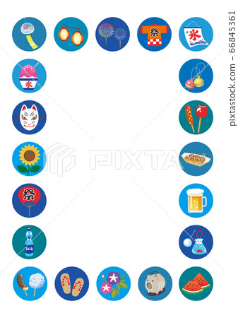 Summer icon illustration set 66845361