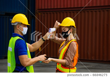 Check body temperature Before working in the Check body temperature Before working in the 66846273