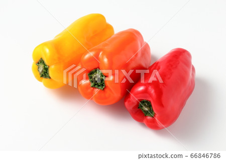 Kumamoto Prefecture Color Peppers White Background White Background Kumamoto Prefecture Color Peppers White Background White Background 66846786
