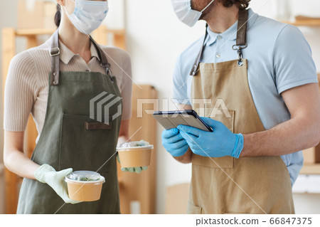 People making food delivery People making food delivery 66847375