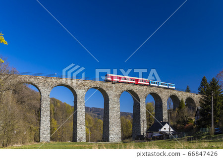 Railway viaduct Novina in Krystofovo udoli, Railway viaduct Novina in Krystofovo udoli, 66847426