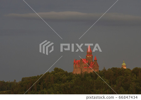 Bouzov castle in Northern Moravia, Czech Republic Bouzov castle in Northern Moravia, Czech Republic 66847434