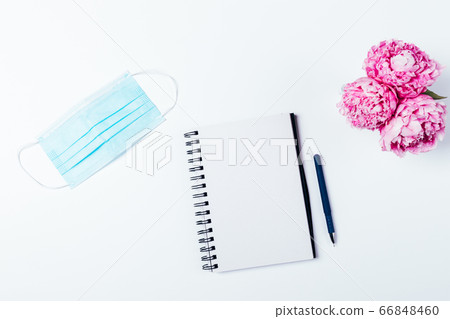 Top view protective medical face mask 66848460