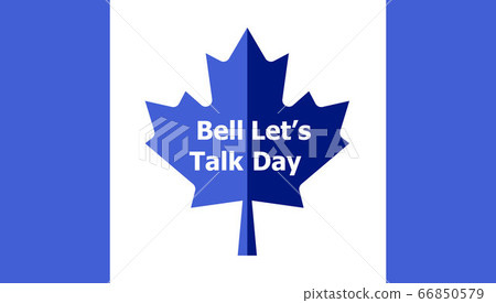 Bell Let's Talk Day is celebrated on the last Wednesday of January in Canada. I is about mental illnesses. Mentality healthcare of brain problem vector. Psychiatry, apathy, schizophrenia illustration. 66850579