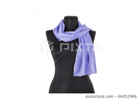 Scarf, shawl on a black mannequin. Isolated Scarf, shawl on a black mannequin. Isolated 66852966