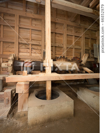 Inside the water mill 66852979
