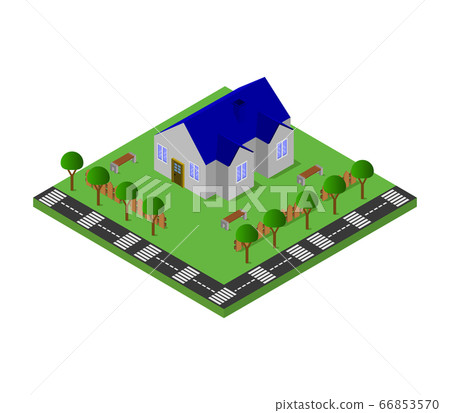 isometric house - Stock Illustration [66853570] - PIXTA