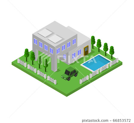 isometric house - Stock Illustration [66853572] - PIXTA