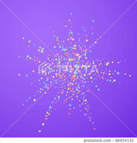 Festive confetti. Celebration stars. Colorful star 66854132