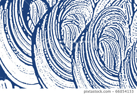 Grunge texture. Distress indigo rough trace. Delig 66854133
