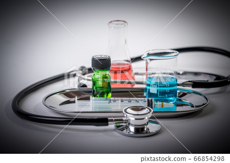 [Poor image of syringe and vaccine development] 66854298