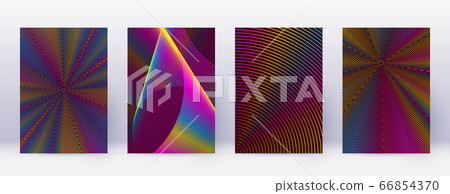 Art business card. Abstract lines modern brochure Art business card. Abstract lines modern brochure 66854370